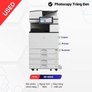Máy photocopy Ricoh IM 4000 chính hãng từ Châu Âu, Bảo Hành 2 năm , Bảo Trì miễn phí trọn đời. Chất Lượng Hoàn Hảo, Đội Ngũ Kỹ Thuật Viên Đào Tạo Bài Bản, Lắp Đặt Miễn Phí, BH Tận Nơi. Nhập Khẩu Chính Hãng. Các Dòng Máy Đa Dạng.