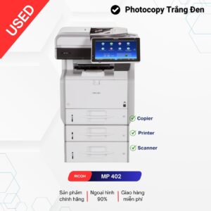 Máy photocopy Ricoh MP 402 là dòng máy photocopy laser kỹ thuật số, máy được sản xuất năm 2013 với chất lượng rất cao, độ bền cực tốt.