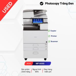 Máy photocopy MP 6055 chính hãng từ Châu Âu, Bảo Hành 2 năm , Bảo Trì miễn phí trọn đời. Chất Lượng Hoàn Hảo, Đội Ngũ Kỹ Thuật Viên Đào Tạo Bài Bản, Lắp Đặt Miễn Phí, BH Tận Nơi. Nhập Khẩu Chính Hãng. Các Dòng Máy Đa Dạng.