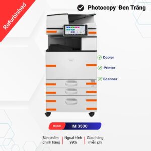 IM 3500 MFP Trắng Đen Ricoh, Tăng Hiệu Quả Làm Việc Nhờ Vào Việc Cải Tiến Tính Năng Quét Tốc Độ Cao. Thiết Bị Ricoh Không Chỉ Được Tự Động Cập Nhật, Mà Còn Kèm Các Chức Năng Thông Minh Khác. Chất Lượng In Tuyệt Mỹ. Màu Sắc In Trung Thực. Yêu Cầu Báo Giá. Đa Chức Năng Tùy Chọn.